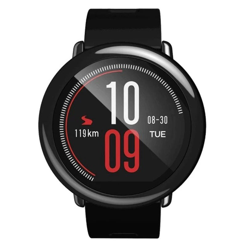XIAOMI Amazfit Pace - Smartwatch (Armband 22 mm mit Schnellverschluss, Silikon, schwarz)