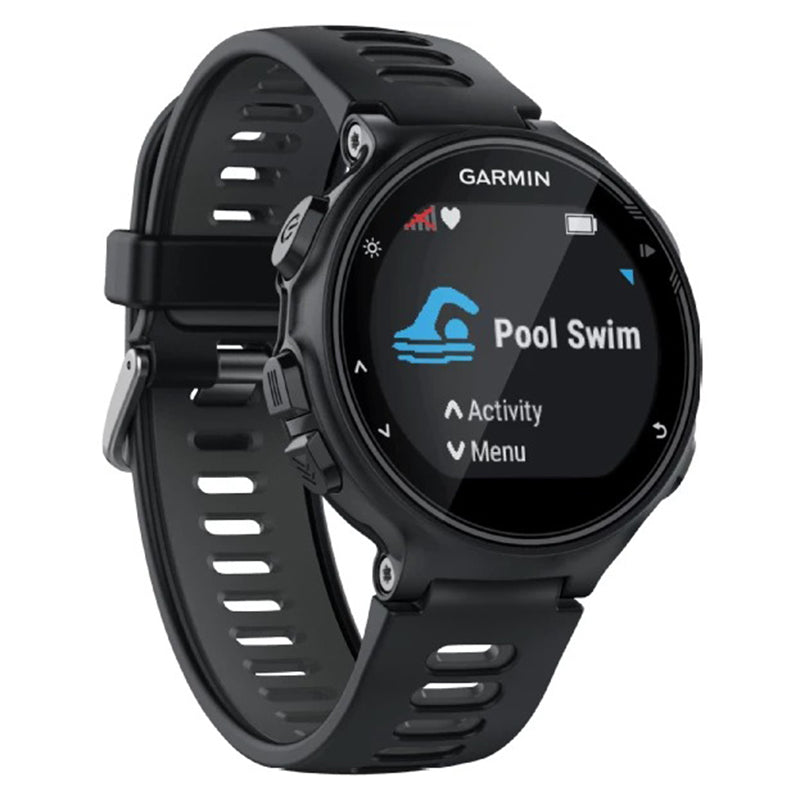 GARMIN Forerunner® 735XT - GPS Multisport Uhr (Schwarz/Grau)