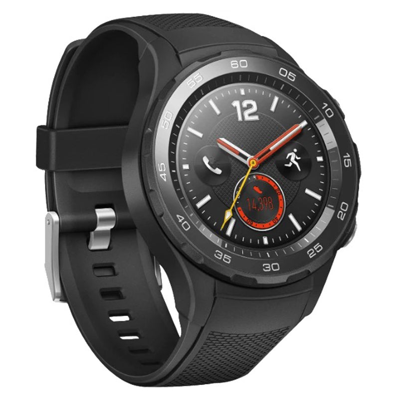 HUAWEI Watch 2 Smartwatch, Kunststoff, 140-210 mm, Carbon Schwarz