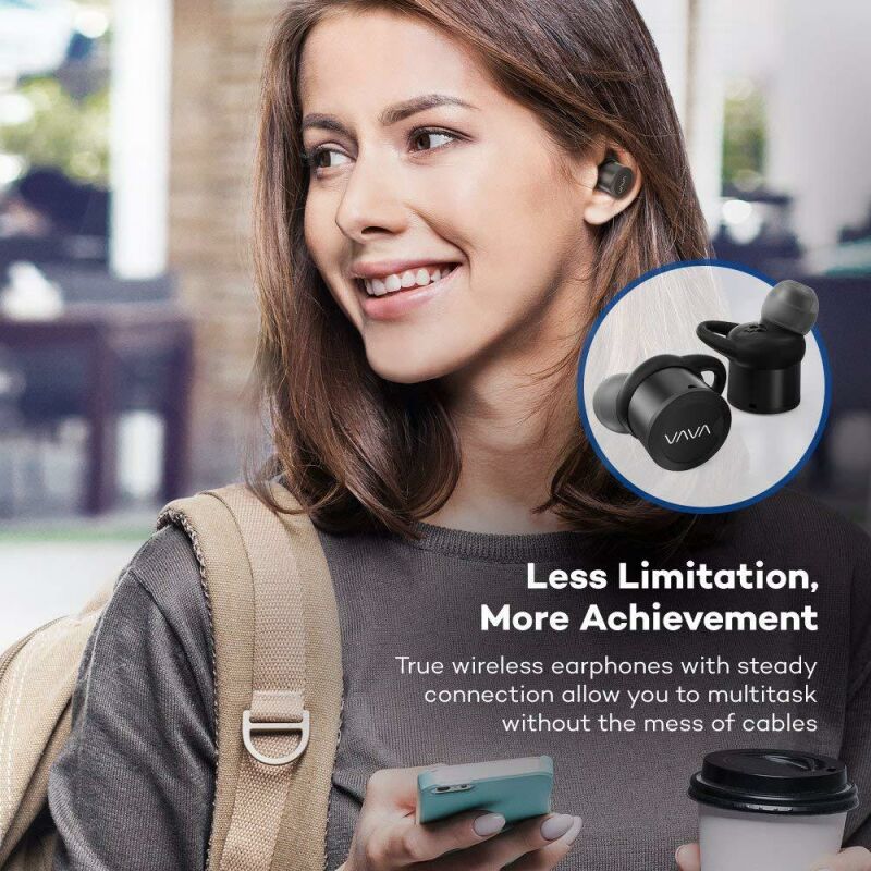 VAVA Bluetooth 4.1 Headset True Wireless kabellose In Ear KopfhÃ¶rer mit tragbarer Ladebox & eingebautem Mikrofon