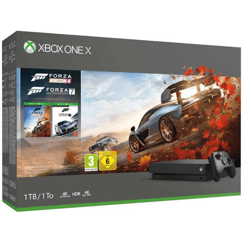 Xbox One X 1TB - Forza Horizon 4 & Forza Motorsport 7 Bundle - Spielkonsole - Schwarz