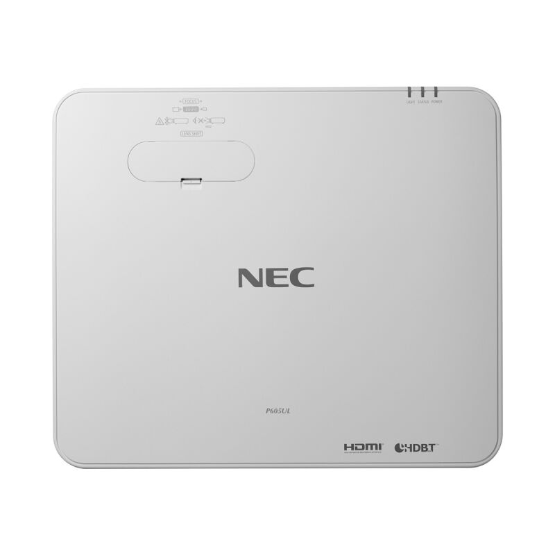 NEC P605UL Beamer - 3LCD, WUXGA, 6000 Lumen, 500000:1 Kontrast, Lens Shift, 2x HDMI