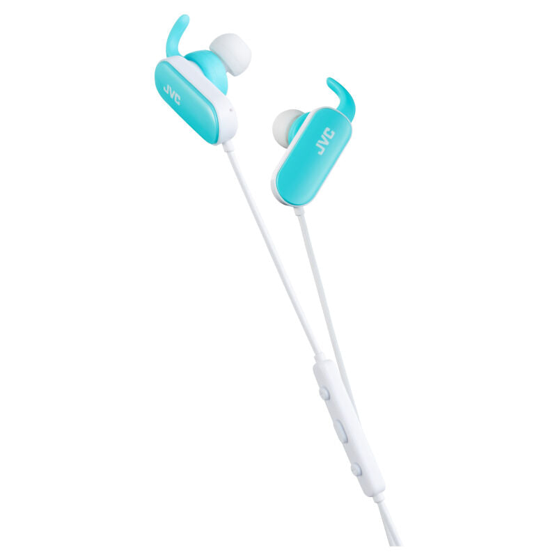 JVC HA-EBT5-A (blau) - Bluetooth Sport In-Ear KopfhÃ¶rer (Sporttauglich, Pivot Motion Fit-Ohrfixierung, 3-Tasten-Fernbedienung)
